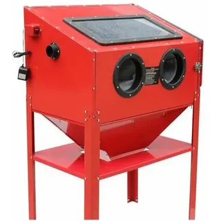 Varan Motors - NESB-16D Sandstrahlkabine, Sandstrahler, Profi Sandstrahlkabine mit Sicherheitshandschuhen 220 Liter inkl. Zubehör