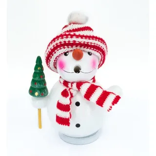 Kaladia Räucherfigur Schneemann mit Tanne 12 cm