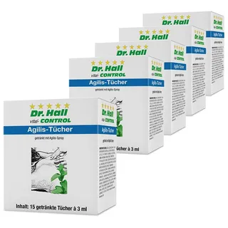 Dr. Hall Agilis-Spray getränkte Tücher, 75 Stück 5x15 St Tücher