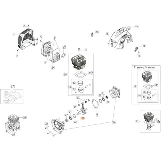 Original Oleomac Antriebswelle Für Motoreinheit Bc 300 D 61280004r