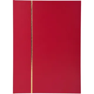 Exacompta Briefmarkenalbum Kunstleder Rot 64 Seiten 225x305cm
