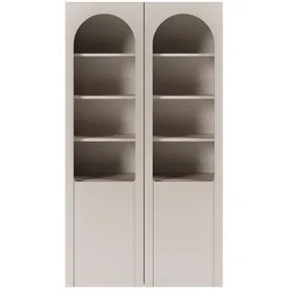 Selsey Vitrine Arkadia 100 x 180 x 33 cm Grau