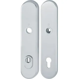 HOPPE Langschildpaar E3332ZA/3310 F1/silber PZ 92mm