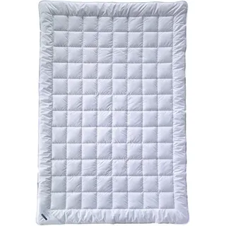 billerbeck Wash Cotton Superlight, Frühjahr/Sommer-Bettdecke mit Baumwolle-Füllung Weiß 135 cm