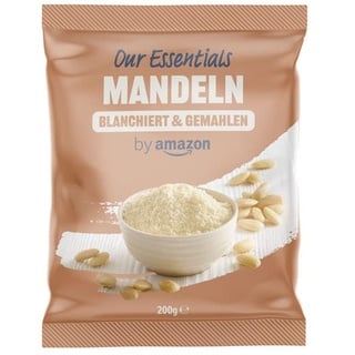 by Amazon Mandeln blanchiert & gemahlen, 200g (1er-Pack)