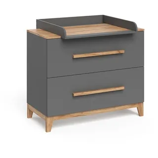 VitaliSpa Wickelkommode Malia, 108 x 98 cm mit 2 Schubladen,