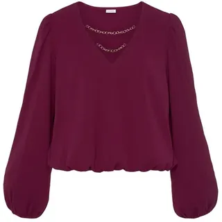 LASCANA Schlupfbluse Damen pflaume Gr.38