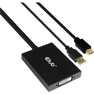 Club 3D MiniDisplayport > DVI-D Adapter 6,10 cm Schwarz