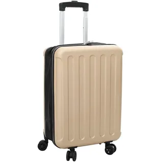 vidaXL Koffer mit Schloss 34 x 23 x 55,5 cm ABS Champagner/Beige
