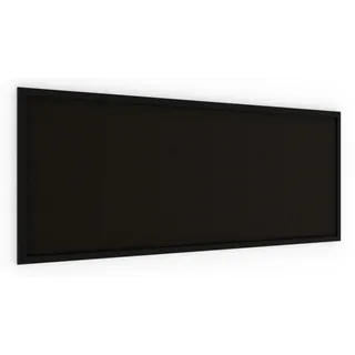 ALLboards Pinnwand, Korktafel in Schwarz, 100×40 cm, Holzrahmen – Schwarz lackiert