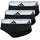 Active Flex Cotton Slip schwarz/weiß M 3er Pack