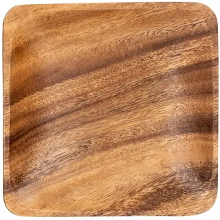 Levandeo® Dekoschale, Holzschale Akazie quadratisch 15cm Holz Schale Obstschale 15 cm