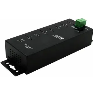 Exsys EX-1147HMVS USB 3.2 Gen 1 (3.1 Gen 1) Type-C, Schwarz