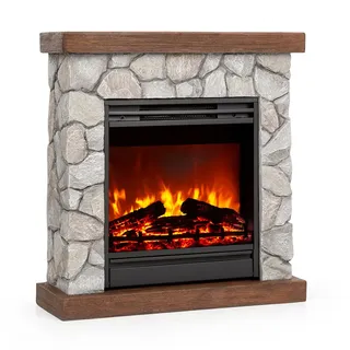 Klarstein Elektrokamin mit Heizung Braun