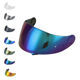 EvoParts Visier CNS 1, kompatibel mit Shoei Gt Air 1 Gt Air 2 Neotec 1 (nicht Neotec 2 und 3 und Gt Air 3) (Regenbogen)