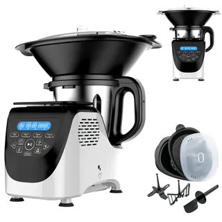 Maxi-Matic Best Direct® Küchenmaschine mit Kochfunktion - Mixer - Dampfgarer Chef O Matic Kitchen Robot