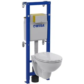 Wisa Wand-WC XT No.1 mit WC-Sitz Weiß