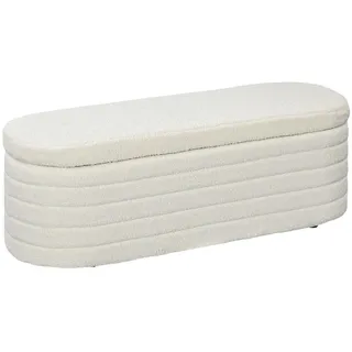 Homcom Polsterbank Cremeweiß 116 x 41 x 40,5 cm