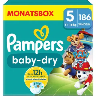 Pampers Baby-Dry Gr. 5 (11-16 kg) 186 St. Paw Patrol Edition