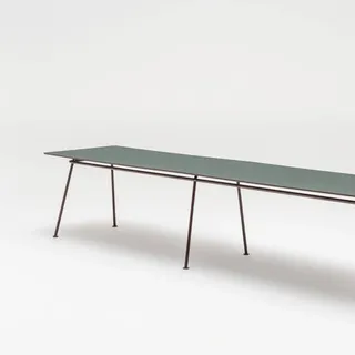 Konferenztisch Oryndel mit Linoleum Oberfläche