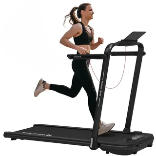 mobvoi Home Laufband, SE, Intelligente KI 3-in-1-Klapplaufband, elektrisches Laufband, 2,5 PS, kompakt tragbar unter dem Schreibtisch, 12 km/h, Fern... - Schwarz