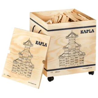 kapla® 1000er Box Pinienholz Baukasten Holzbausteine