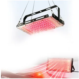 DTC GmbH Rotlicht Therapielampe für Gesicht und Körper, 660 Nm 850 Nm LED Rot Infrarotlampe mit Verstellbarem Ständer, Infrarot Lichttherapie für Gesicht, Rücken, Knie, Bein, Nacken, (EU)