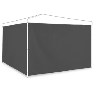 Relaxdays Seitenteile für Pavillon 2 Stück 2 x 3 m Grau