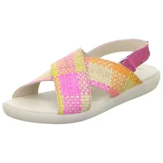 THINK! Nature Sand Riemchensandale Damen Fuxia/Kombi 38