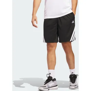 adidas Legends 3-Streifen Basketball Shorts schwarz|weiß XS 9