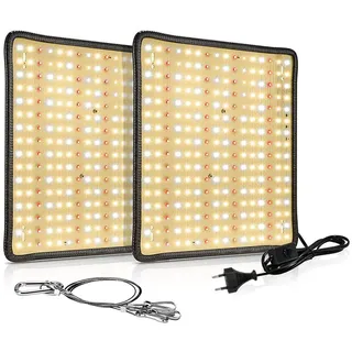 MUPOO Pflanzenlampe LED Pflanzenleuchte,256LEDs Vollspektrum LED Grow Lampe, Sonnenlicht, Pflanzenleuchte für Zimmerpflanzen, Gemüse und Blumen