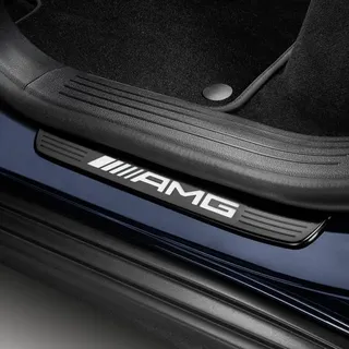 Mercedes-AMG Wechselcover für Einstiegsleisten beleuchtet hinten 2-teilig schwar