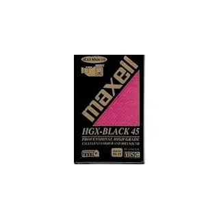 Maxell HGX schwarz 45 VHSC EC 45hgx (B)