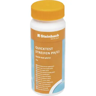 Steinbach Quicktest Streifen pH-Wert und freies Chlor grün 50 Stück