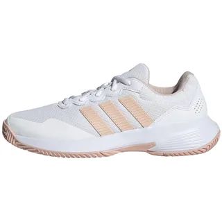 adidas GAMECOURT 2 Tennis Shoes, FTWR White/Blush pink/FTWR White, 43 1/3 EU