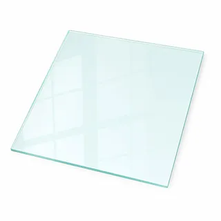 Tulup Glasplatte Kaminofen Feuerfest 60 x 60 cm transparent