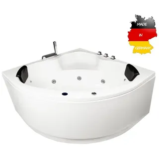 Basera Maui Eck-Whirlpoolbadewanne 130 x 130 cm (BASIC)