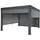 mit Seitenwand Anthrazit 10 cm Alu-Gestell 3 x 4 m