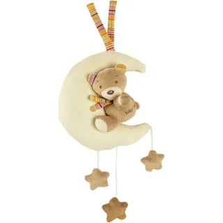Fehn Spieluhr Teddy im Mond Rainbow 20 cm
