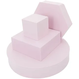 Abaodam 4stücke Fotorequisiten Aus Geometrische Würfel-Dekorationen Fotohintergrund-Requisiten Für Produktfotografie Leichte Und Wasserfeste Formen Für Lebensmittel Und Kosmetik