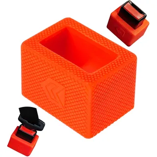 Auto Gurtschloss Halterung, 1 Stück, in Rot, Sicherheitsgurt Halter für einfaches Anschnallen, Gurthalterung für Kinder bis Senioren, Anschnallhilfe Autogurt, Aufstecker Schloss