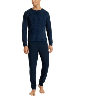 SCHIESSER Uncover by Schiesser Herren Schlafanzug lang, Nachtblau, 48