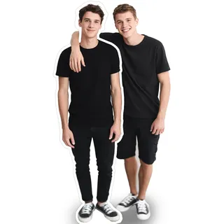 Personalisierte LebensgroßE Pappaufsteller mit Ihr Foto Pappfigur Lebensgroß, LebensgroßEn Pappaufsteller Aus Schaumstoff, Individuell Stehend, Wasserfest, Laden Sie Ihr Eigenes Bild Hoch (120 cm)