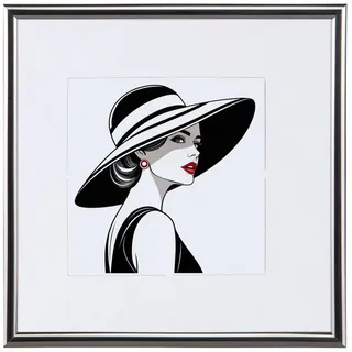 Ideal Trend New Lifestyle Kunststoff Bilderrahmen quadratisch Foto Rahmen Picture Frame Collage: Farbe: Antrazit | Format: 50x50