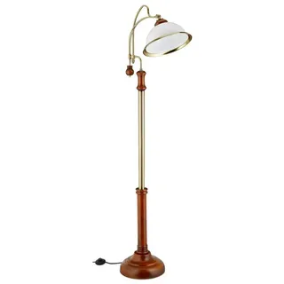 Relaxdays Stehlampe Jugendstil 4000 lm Braun