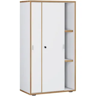 VCM Salia Aktenschrank 60 x 37 x 110 cm weiß