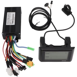 SPYMINNPOO Controller und LCD Display Kit, 26A DC 24V 36V 48V Wärmeableitung LCD Display Panel Brushless Controller für Fahrrad