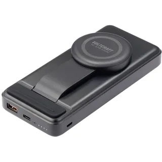 VOLTCRAFT VC-WPB-20000 Wireless Powerbank 20000 mAh Qi Wireless Charging, USB PD Li-Ion Schwarz Stat