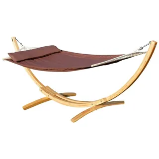 ALEOS. Hängematte 320 cm Braun