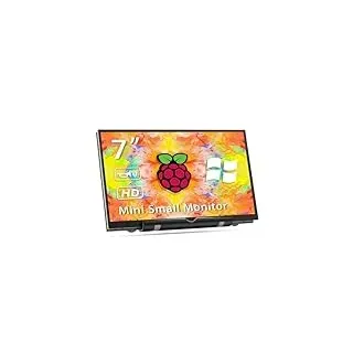 HAMTYSAN 7'' Raspberry Pi Display, 800x480 HDMI Mini Kleinmonitor mit Dual-Lautsprecher, LCD Bildschirm für Raspberry Pi 4/3/2/Zero/B/B+ Win11/10/8/7 (Non-Touch)